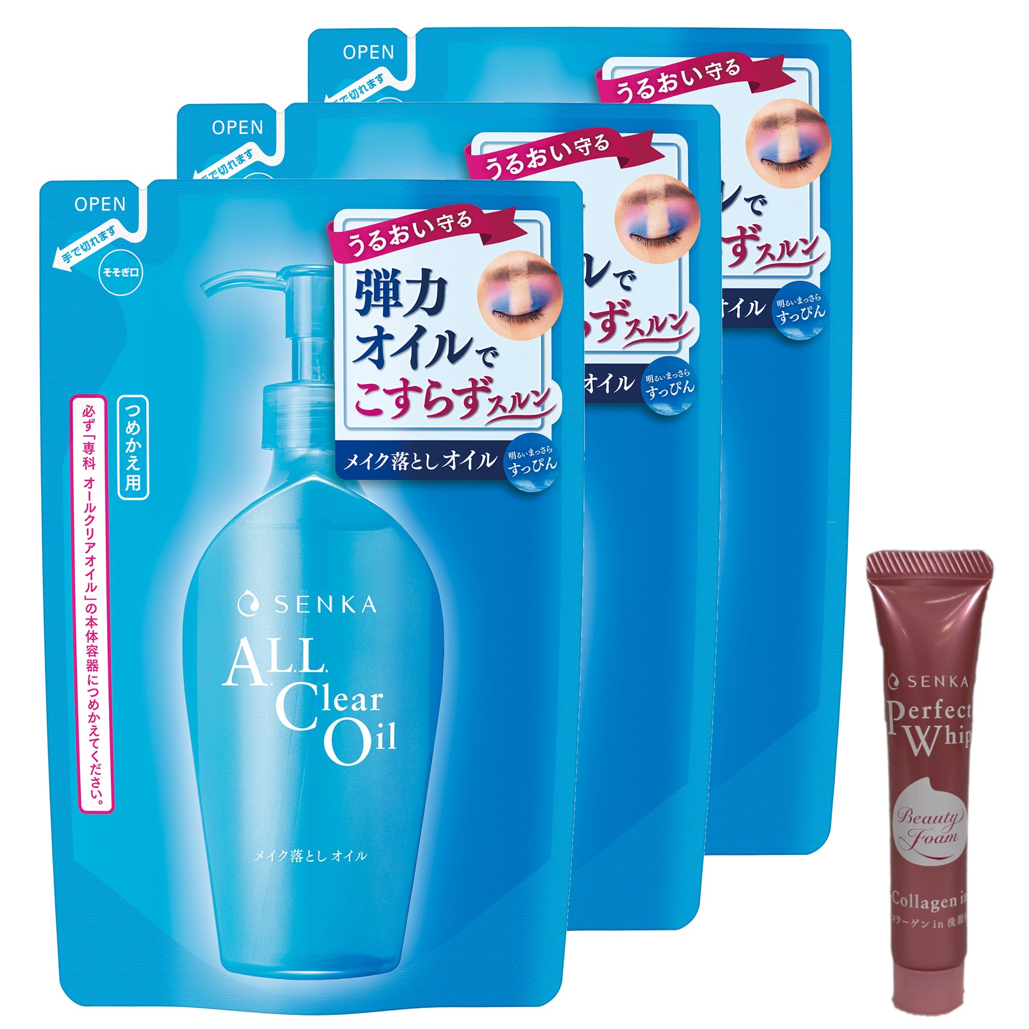Amazon | センカ SENKA オールクリアオイル 詰め替え 180mL×3個セット+